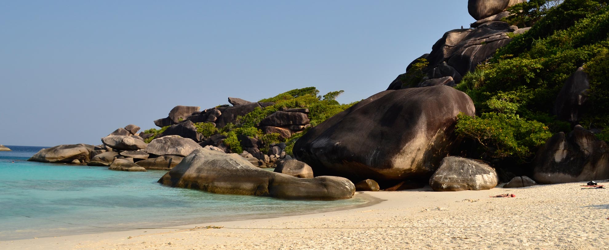 Sandy beach at Donald Duck bay in the Similan Islands