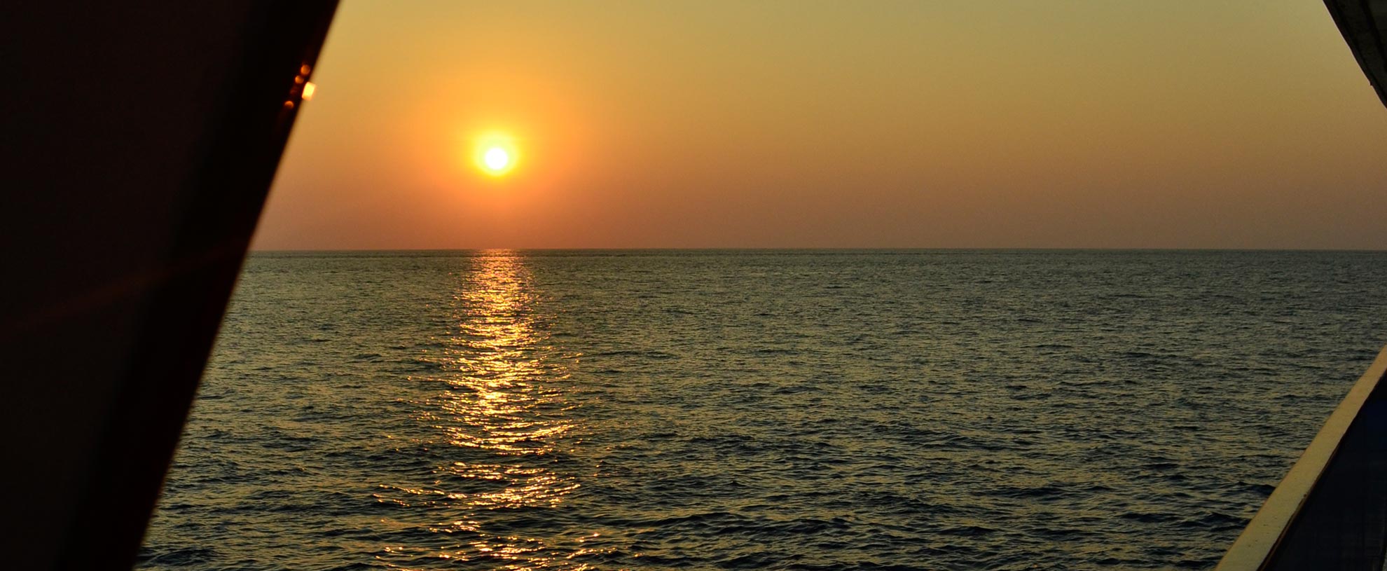 Southern Andaman sunset from the Scuba Explorer liveaboard