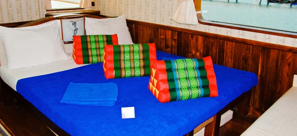 Inside look at the luxury cabin on the Scuba Explorer