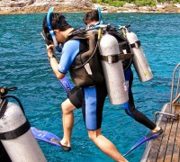 Dive deck on the Scuba Explorer Phuket luxury liveaboard