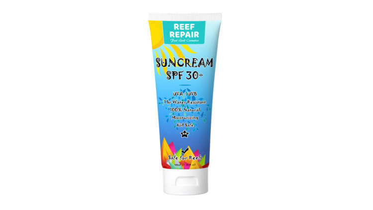 Reef Repair Sun Cream 120ml Spf 30+ Reef Safe Moisturising Kid Safe All Natural Sunscreen